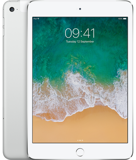 iPad mini 4 Wi-Fi + Cellular for Apple SIM 128GB - Silver