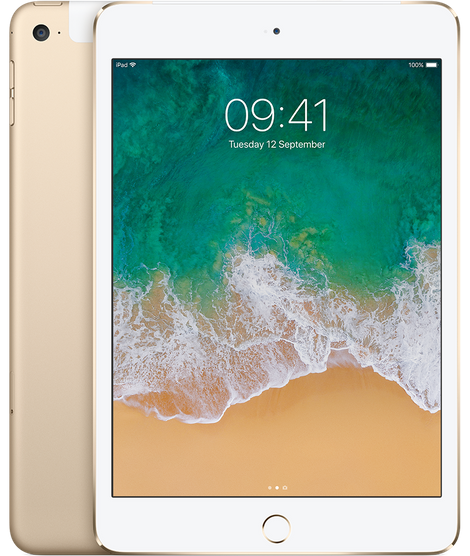 iPad mini 4 Wi-Fi + Cellular for Apple SIM 128GB - Gold
